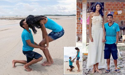 Самая высокая девушка Бразилии выходит замуж