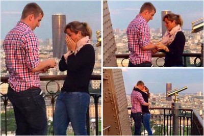 Интернет привела к буму загадочная помолвка на Эйфелевой башне