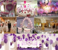 Идеи украшения свадебного зала воздушными шарами
