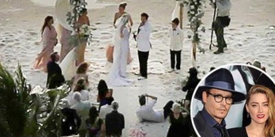 Появились первые подробности и снимки со свадьбы Джонни Деппа и Эмбер Херд