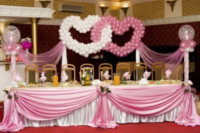 Преимущества оформления свадебного торжества воздушными шарами