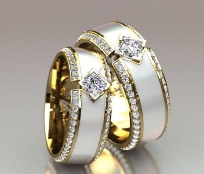 Обручальные кольца с бриллиантами: виды и особенности выбора