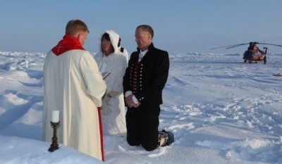 Первая свадьба, состоявшаяся на Северном полюсе